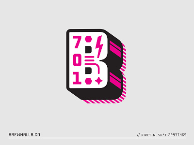 The B 3d b badge dimension factory icon industrial lightning bolt logo symbol type typography