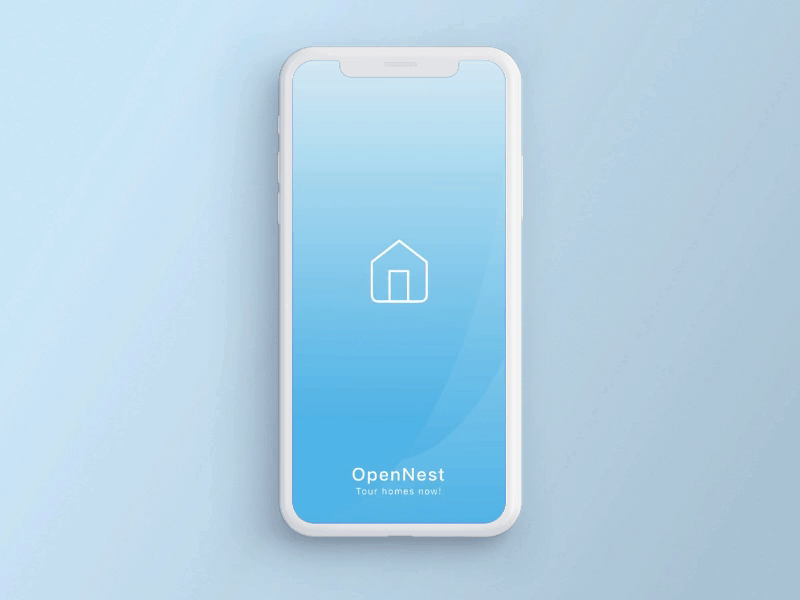 Splash page for OpenNest app animation dailyui design logo motiondesign ui uidesign visualdesign visualuidesign