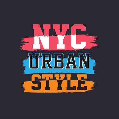 NYC Urban style T shirt Design design graphic design illustration summer collection t shirt design tendy typography vector