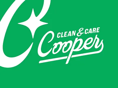 Cooper Clean & Care branding citrus clean cleaning design housekeeping identity logo retro typography vector vintage