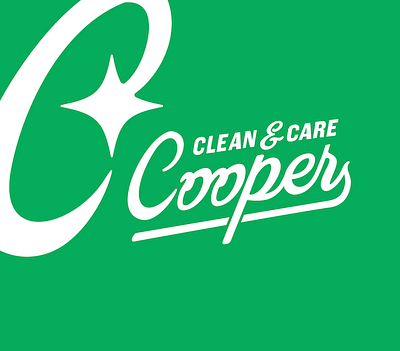 Cooper Clean & Care branding citrus clean cleaning design housekeeping identity logo retro typography vector vintage