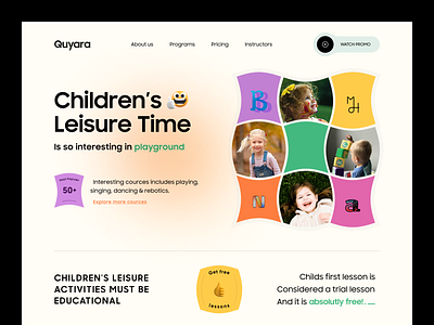 Children Education Website Design landing landing page landingpage site web design web page web site webdesign webpage website