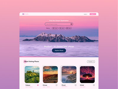Landing Page | Travista landing page travel travista ui web design website