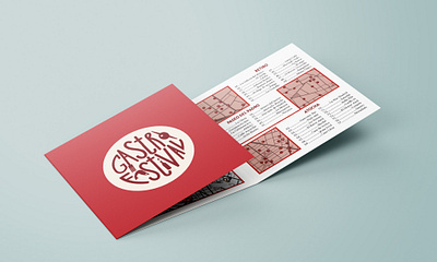 Gastrofestival Trifold branding design festival logo