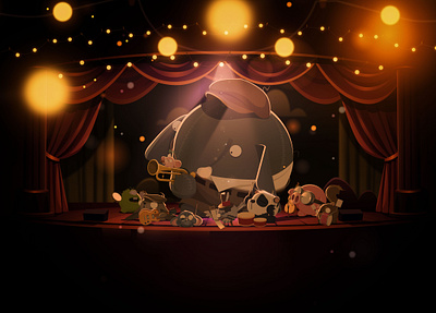 The Band animation chara characters childrens book design elephant hero hein illustration illustrator ollimania