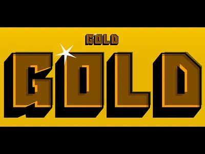 Gold branding campaign design flat illustration logo