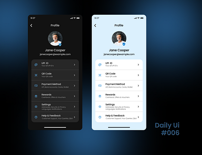 Profile Ui Daily Ui 006 daily ui dark theme designing profile profile ui ui