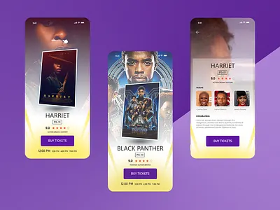 Movie App BHM black history month design ui ux