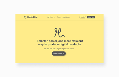 Halak Hita Agency - Landing Page graphic design landing page ui web design