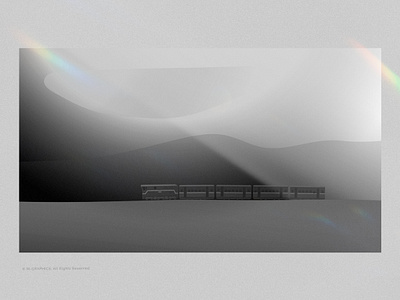 Long way home dreams illustration inception journey landscape train