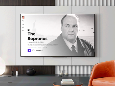 Daily UI Challenge 025 100 day challenge daily dailyui sopranos tv tv app ui