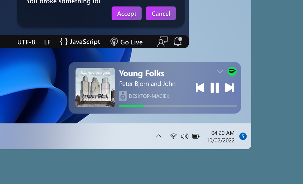 spotify widget windows 11 rainmeter