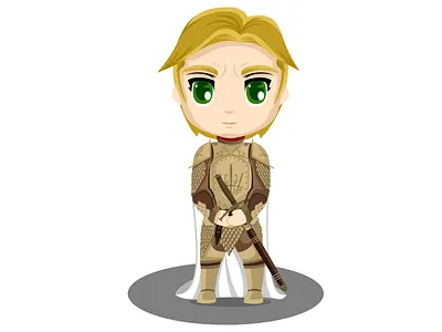 Jaime Lannister casalannister chibis design diseño gameofthrones guardiareal illustration jaimelannister matareyes rocacasterly ui ux vector vector illustration