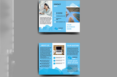 Trifold brochure 02 branding brochure trifold design flyers graphic design illustration print vector