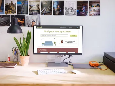 roost: an apartment hunting website responsive website ux ux design