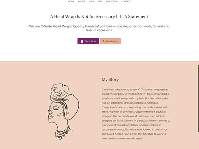 Head Wraps branding logo ui web web design web development