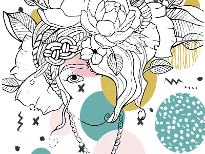 Knotty Katie design graphic design illustration texture vector