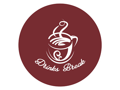 Drinks Break black branding branding design business logo caffeine coffe coffee bean coffee brand coffee branding coffee cup company creative logo design graphic design green iconography illustration logo natural symbol