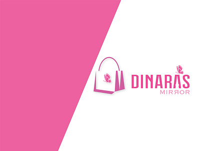 DINARA'S mirror beautiful brand identity branding business logo clothes creative logo fas fashion for sale graphic design logo logo desinger logomark outfit smart mark startup style symbol vector woman
