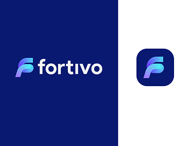 Fortivo Startup Logo Design app icon app logo bold logo branding custom logo custom logo creation design finance logo icon lettermark logo logo designer logo expert logomark modern logo money logo professional logo startup logo tech logo visual identity