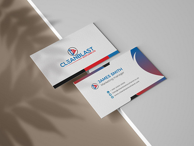 Professional and modern clean business card template design element