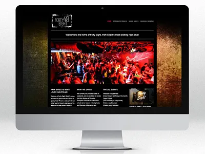 Nightclub Website with a Booking System booking system nightclub web design website wordpress