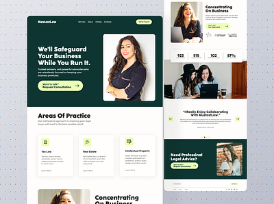 MustastLaw | Law Website Design branding design graphic design illustration landing design landing page landing page design law design logo ui website design webste