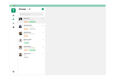 Chat App-Wesite Design-Chat-Message app design ui ux web