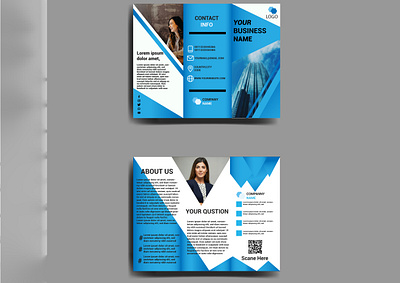 Trifold brochure 07 branding brochure design flyers graphic design illustration print trifold vector