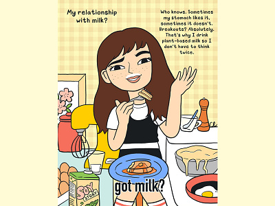 Got Milk 1990s 90s 90s kid ad advertisement cheese comic dairy design funny got milk illustration jennifer love hewitt kitchen milk nostalgic soy milk