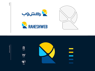 Rahesh Web branding graphic design logo