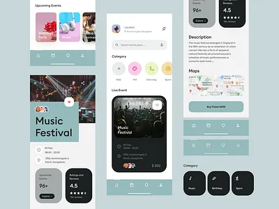 Event mobile UX ajith ajith s app app design application best design studio best design studio in india branding clean design creative agancy creative agency design studio design studio in bangalore event event app events app events nearby hogoco hogoco studio trendy design