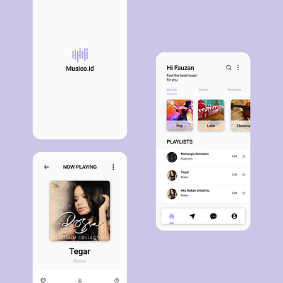 Musico.id mobileapp musicapp musik uidesign uiux uxdesign