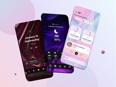 Poppins Widgets android homescreen minimal personalisation ui wallpaper widgets