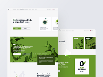 Panattoni Sustainability branding clean design clean desktop clean ui corpo clean corpo minimal design graphic design green green web illustration inspiration minimal design minimalistic simple web sustainability trend 2022 ui uiux ux