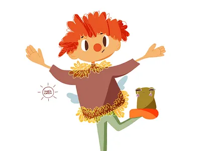 Little green friend art character design characters colorful design illustration packaging