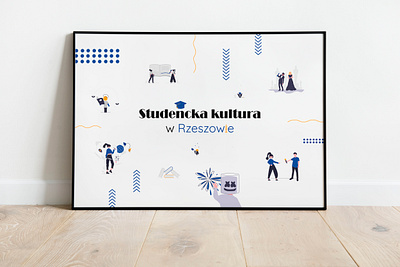 baner for social media Student culture baner graphic design illustration poster rzeszów student vector