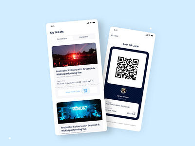 Event Ticket App UI buy event tickets event ticket mobile app design ticket ui user experience design user interface design