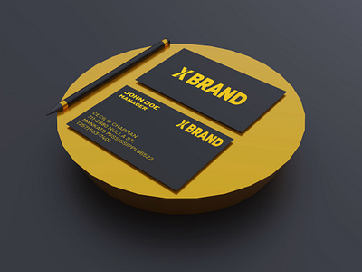 Luxury and Elegant Gold Foil Business Card Mockup psd mockup