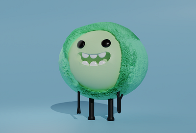 Small Fur 3d blender cartoon