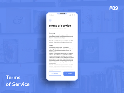 Daily UI Challenge - Terms of service appui books books app dailyui dailyuichallenge day 89 day 89 terms of service design illustration light theme logo privacy policy terms of service ui uidesign uiux