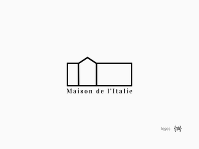 Maison de l'Italie branding design italie italy logo maison paris