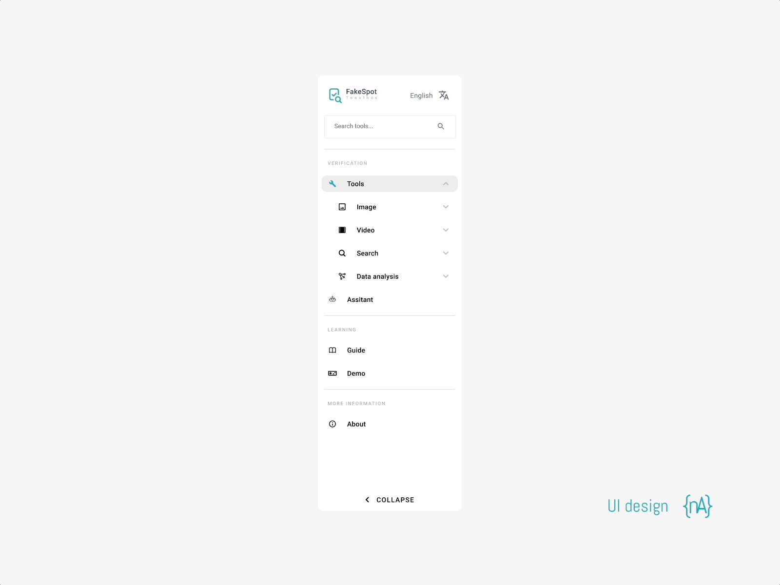 Sidebar animation app design sidebar