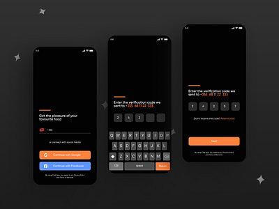 Login Screen UI Design app design example figma illustration login minimal popular design register restaurant screens signup template ui ui design ui ux uiux user uxdesign vector