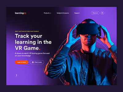 VR Learning Website 3d concept design figma interaction design learning platform study website ui ui design uidesign uxdesign virtual reality virtual website vr