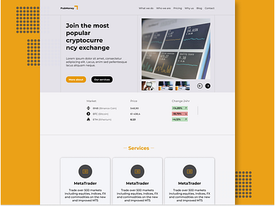 PubMoney Website financial financial website inspiration money orange financial orange ui orange website pubmoney site top designer ui design uiux website