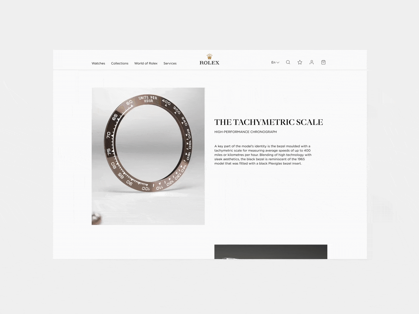Rolex Website Redesign animation concept daytona design ecommerce online shop redesign rolex ui user experience user interface ux webdesign website