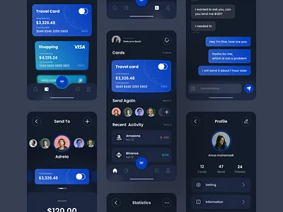 Financial App - Dark mode app dark mode finance finance app financial financial app mobile