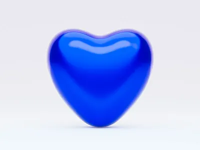 Balloon heart 3d abstract balloon blue design digitalart heart houdini illustration metal motion graphics redshift3d soft valentines