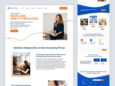 Enfortra - White Label Identity Protection 3d animation app branding design enfortra graphic design motion graphics new trend ui ux web ui website